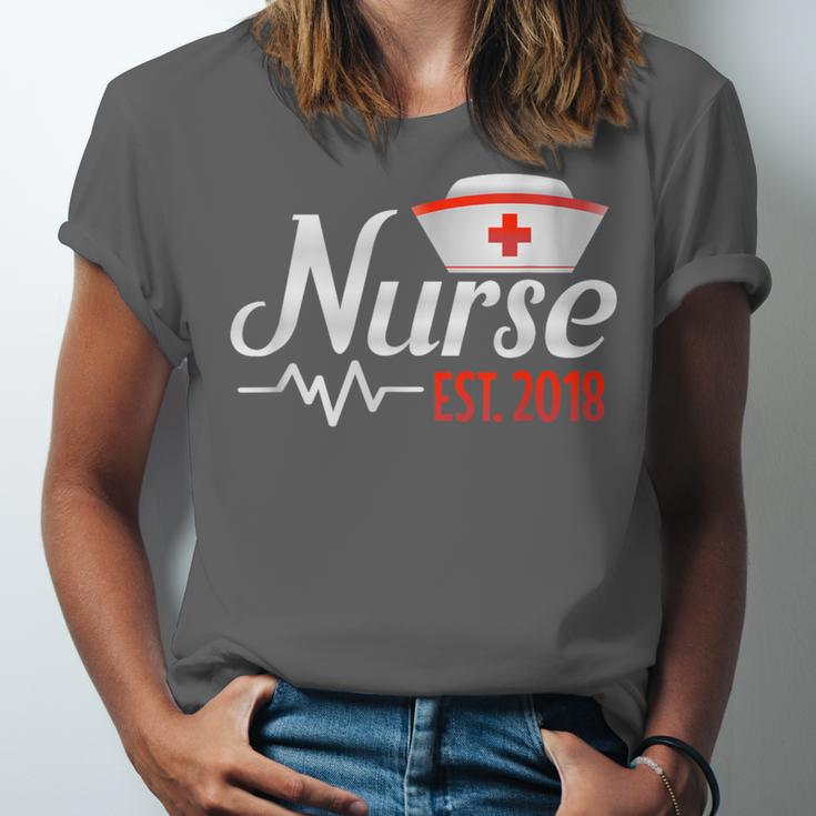 Nurse Nursing School Graduation Est 2018 Shirt Unisex Jersey T-Shirt