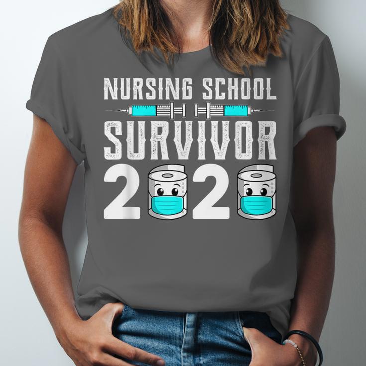 Nursing School Survivor Graduation Nurse RN 2020 Friend Unisex Jersey T-Shirt