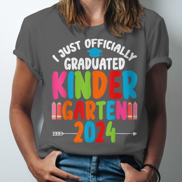 I Officially Graduated Kindergarten Graduation 2024 Unisex Jersey T-Shirt