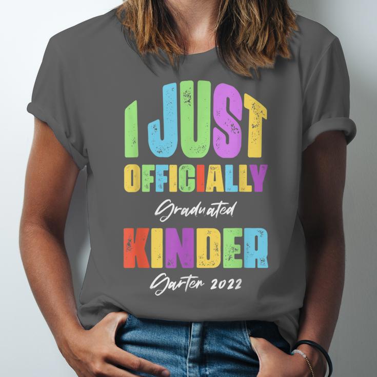 I Officially Graduated Kindergarten Graduation Class Of 2022 Unisex Jersey T-Shirt