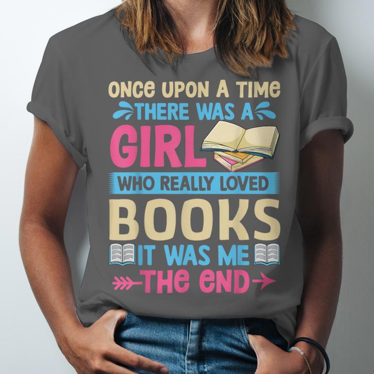 Once Upon A Time There Was A Girl Who Really Loved Books It Unisex Jersey T-Shirt