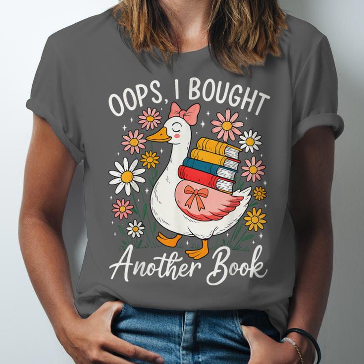 Oops I Bought Another Book Goose Reader Unisex Jersey T-Shirt