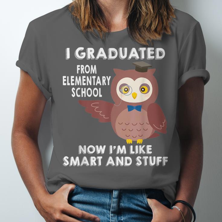 Owl Elementary Graduation Shirt-6th Grade Graduation Unisex Jersey T-Shirt