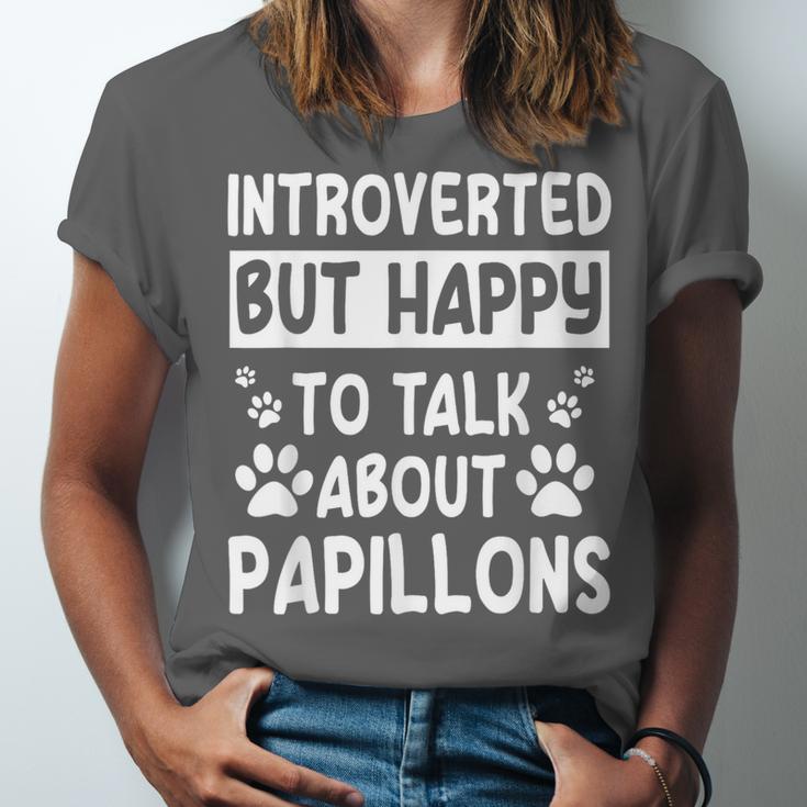 Papillon Dog Owner Introverted Spaniel Breed Fur Parent Unisex Jersey T-Shirt Papillon Dog Owner Introverted Spaniel Breed Fur Parent Unisex Jersey T-Shirt