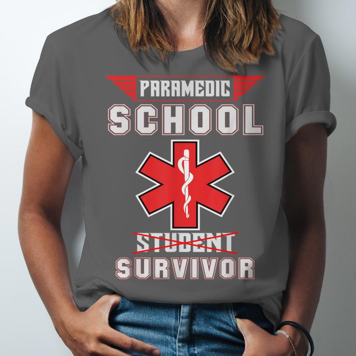 Paramedic School Graduation Shirt Survivor Unisex Jersey T-Shirt