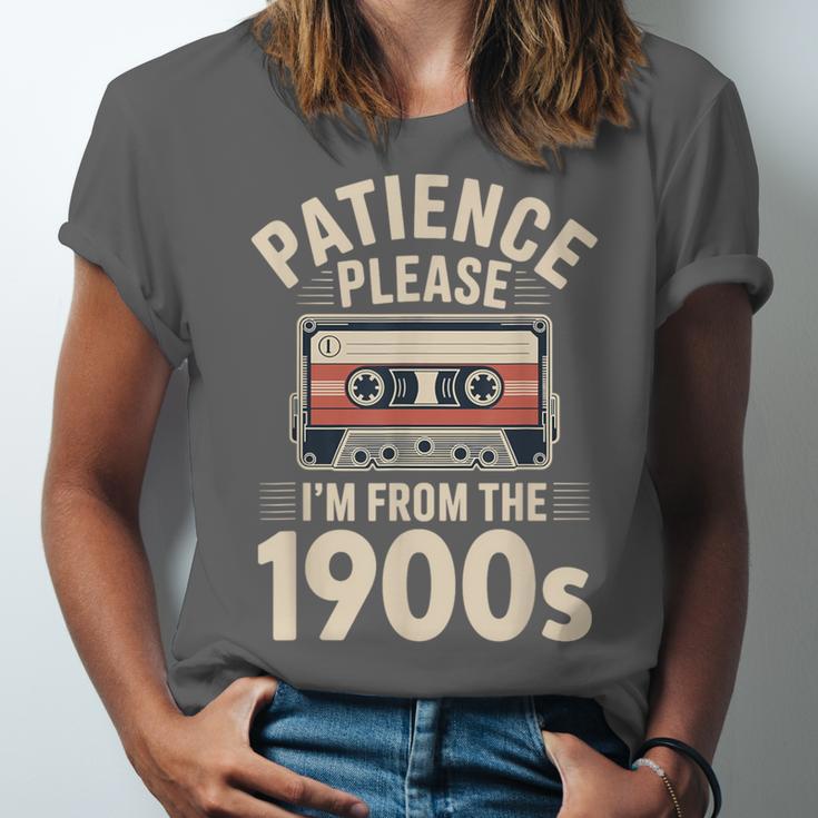 Patience Please I'm From The 1900s Cassette Unisex Jersey T-Shirt