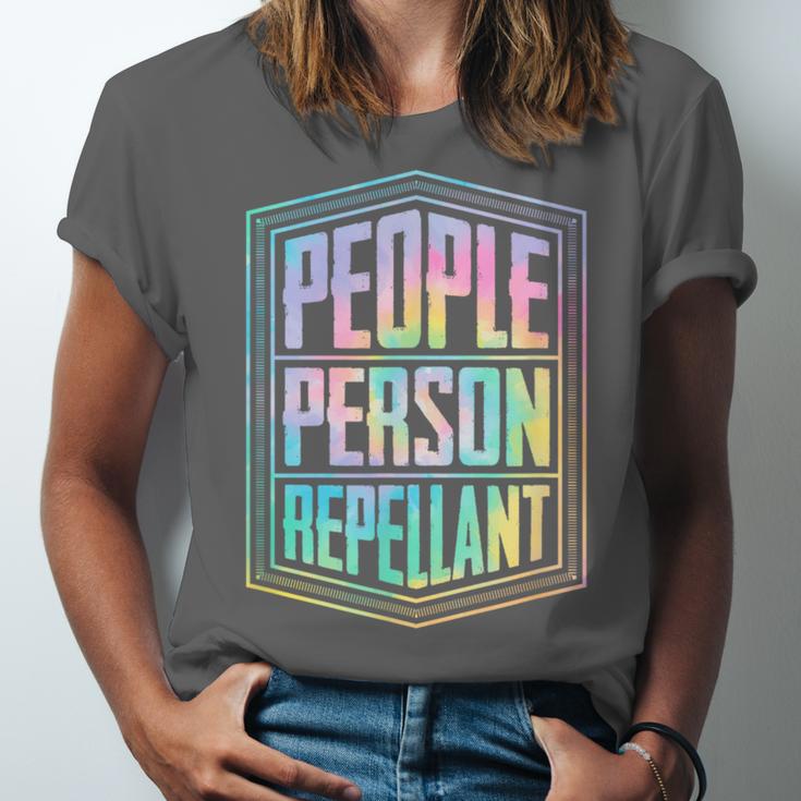 People Person Repellant Antisocial Introvert Unisex Jersey T-Shirt People Person Repellant Antisocial Introvert Unisex Jersey T-Shirt
