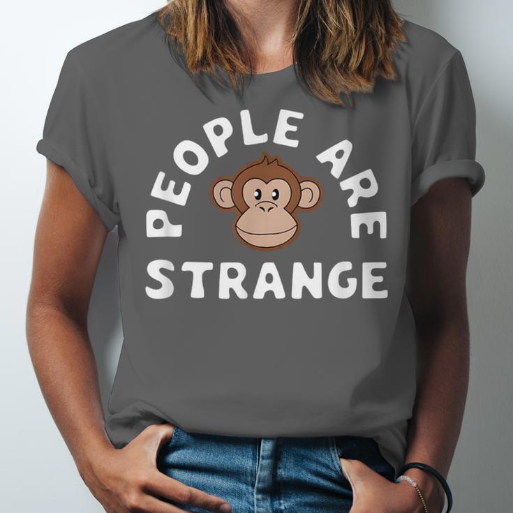 People Are Strange Monkey Introvert People Hater Unisex Jersey T-Shirt People Are Strange Monkey Introvert People Hater Unisex Jersey T-Shirt