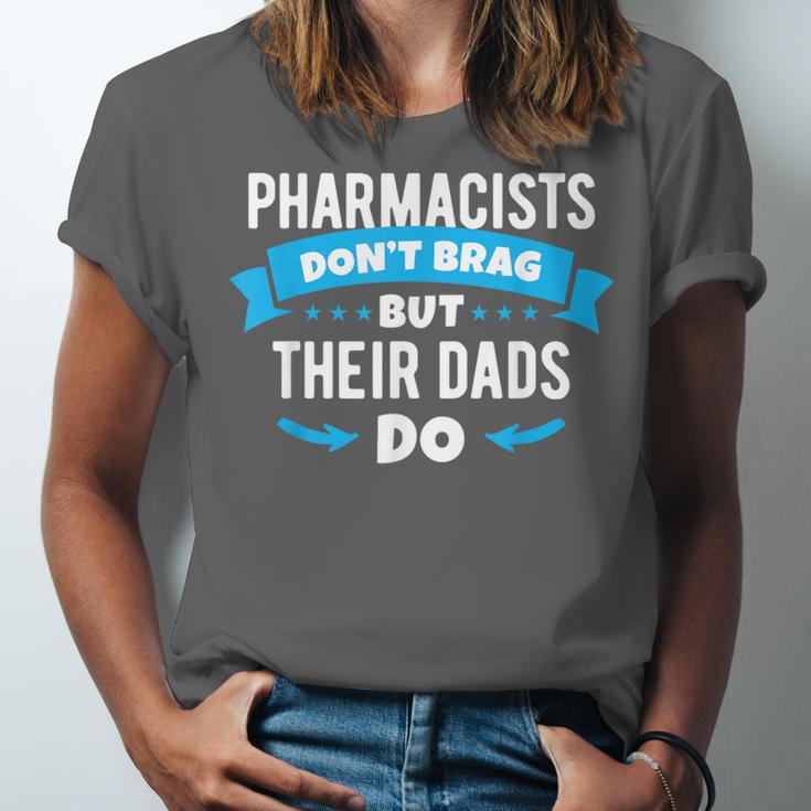 Pharmacy Graduation Pharmacist Pharmd Parent Grad Dad Brag Unisex Jersey T-Shirt