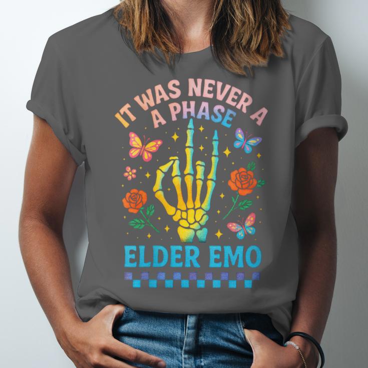 It Was Never A Phase Elder Emo Nostalgia Unisex Jersey T-Shirt It Was Never A Phase Elder Emo Nostalgia Unisex Jersey T-Shirt