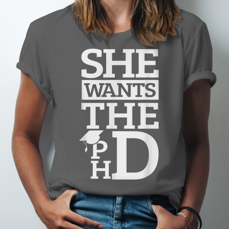 PhD Doctorate Husband Boyfriend PhD Graduation Unisex Jersey T-Shirt