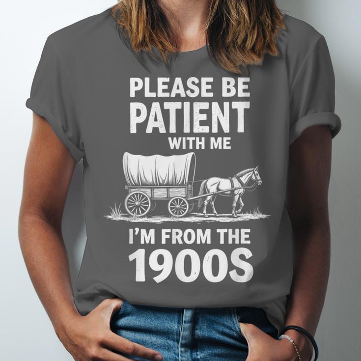 Playful Slow Pace Please Be Patient I'm From The 1900s Unisex Jersey T-Shirt Playful Slow Pace Please Be Patient I'm From The 1900s Unisex Jersey T-Shirt