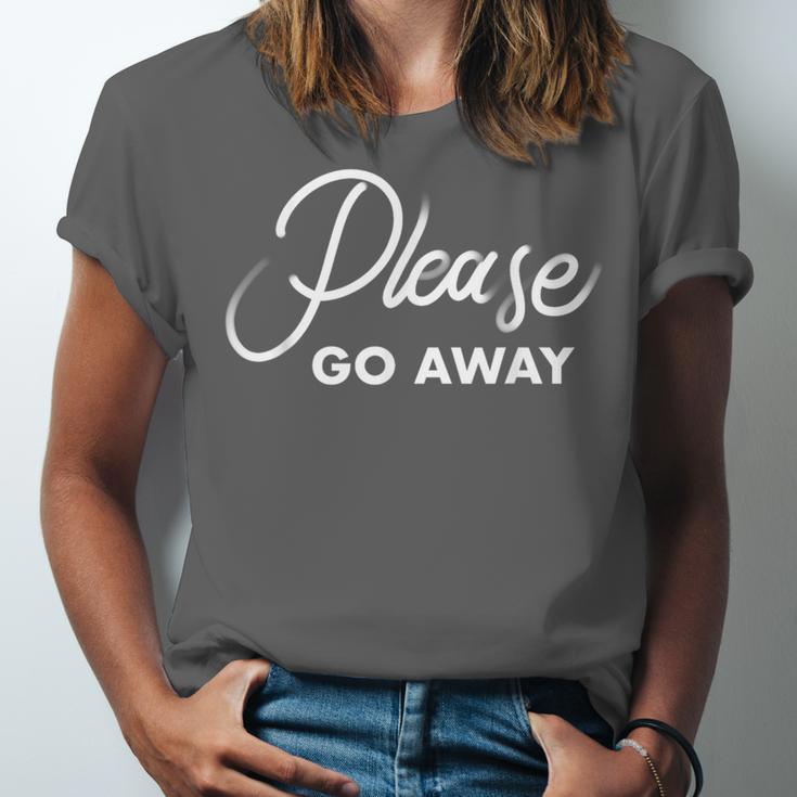 Please Go Away I'm Introverting Sarcastic Introvert Unisex Jersey T-Shirt Please Go Away I'm Introverting Sarcastic Introvert Unisex Jersey T-Shirt