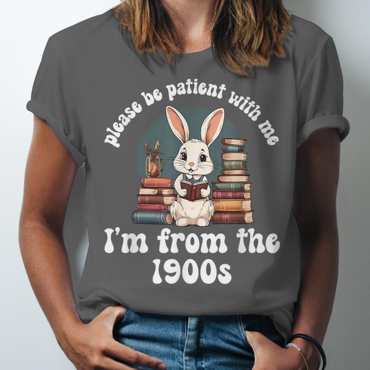 Please Be Patient With Me I'm From The 1900s Bunny 90s Unisex Jersey T-Shirt Please Be Patient With Me I'm From The 1900s Bunny 90s Unisex Jersey T-Shirt
