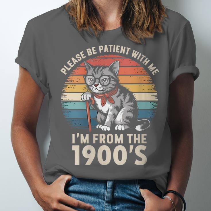 Please Be Patient With Me I'm From The 1900s Cat Unisex Jersey T-Shirt Please Be Patient With Me I'm From The 1900s Cat Unisex Jersey T-Shirt