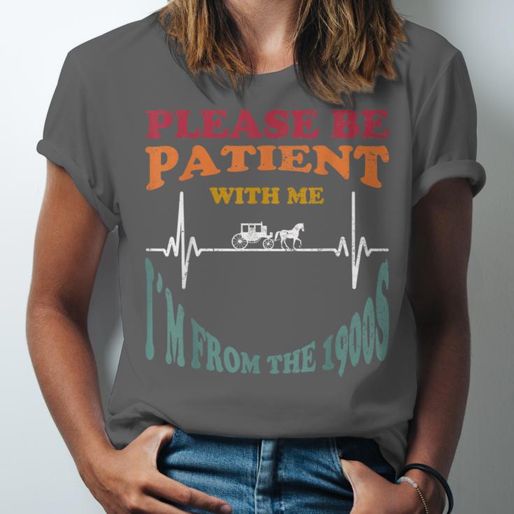 Please Be Patient With Me I'm From The 1900s Heart Beat Unisex Jersey T-Shirt