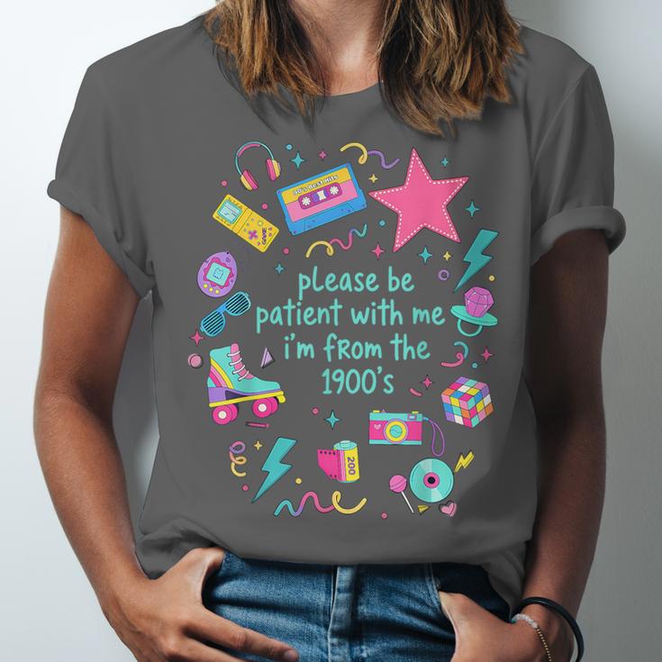 Please Be Patient With Me I'm From The 1900s Humor Saying Unisex Jersey T-Shirt