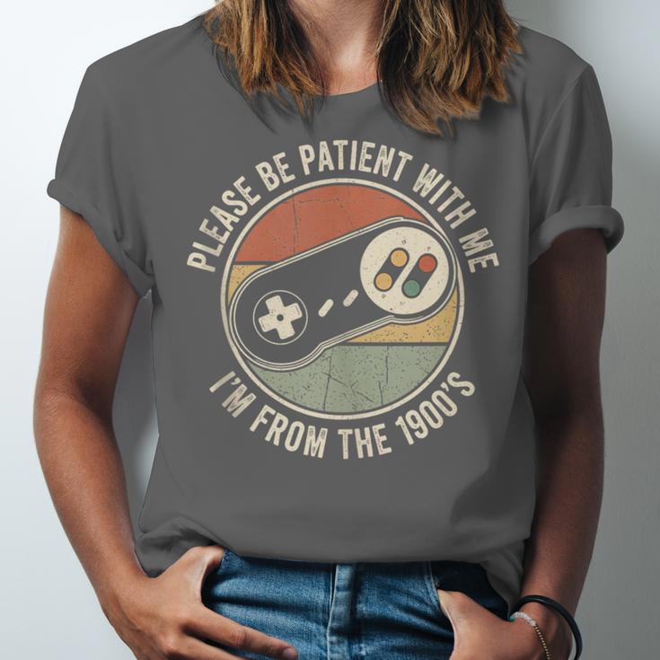 Please Be Patient With Me I'm From The 1900s Retro Gamer Unisex Jersey T-Shirt Please Be Patient With Me I'm From The 1900s Retro Gamer Unisex Jersey T-Shirt
