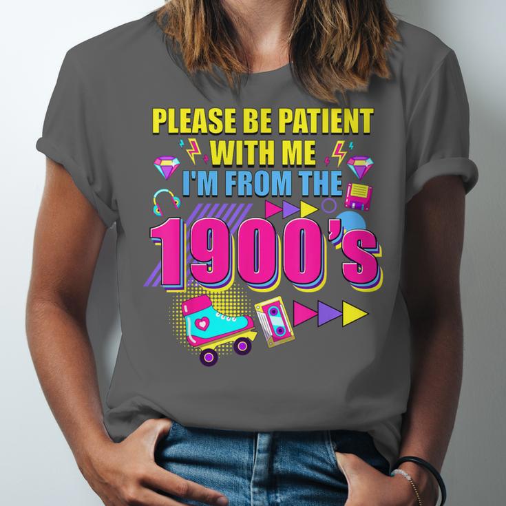 Please Be Patient With Me I'm From The 1900s Retro Vibes Unisex Jersey T-Shirt