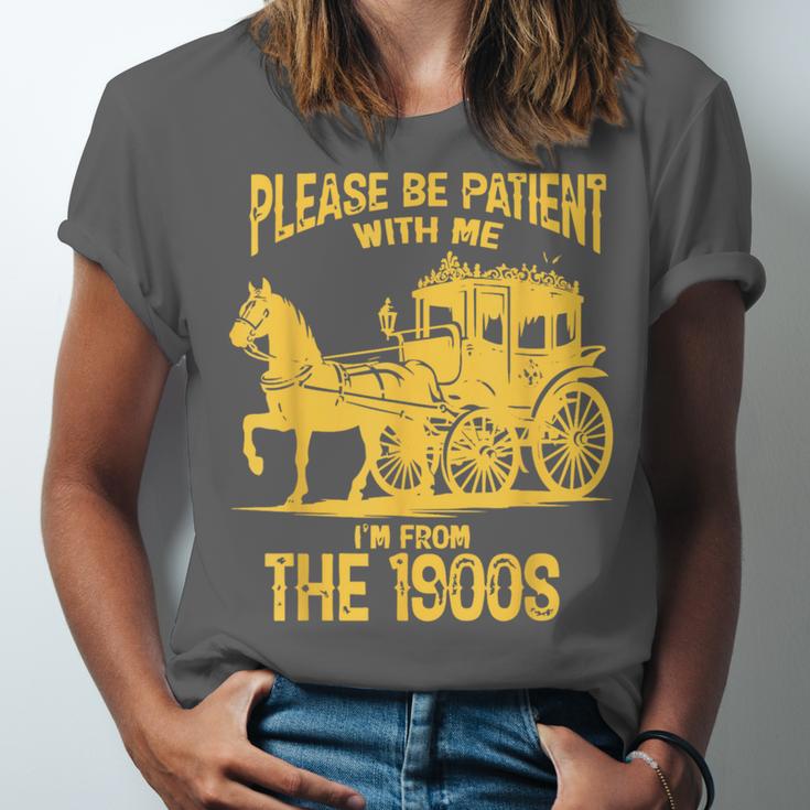 Please Be Patient With Me I'm From The 1900s Vin Unisex Jersey T-Shirt