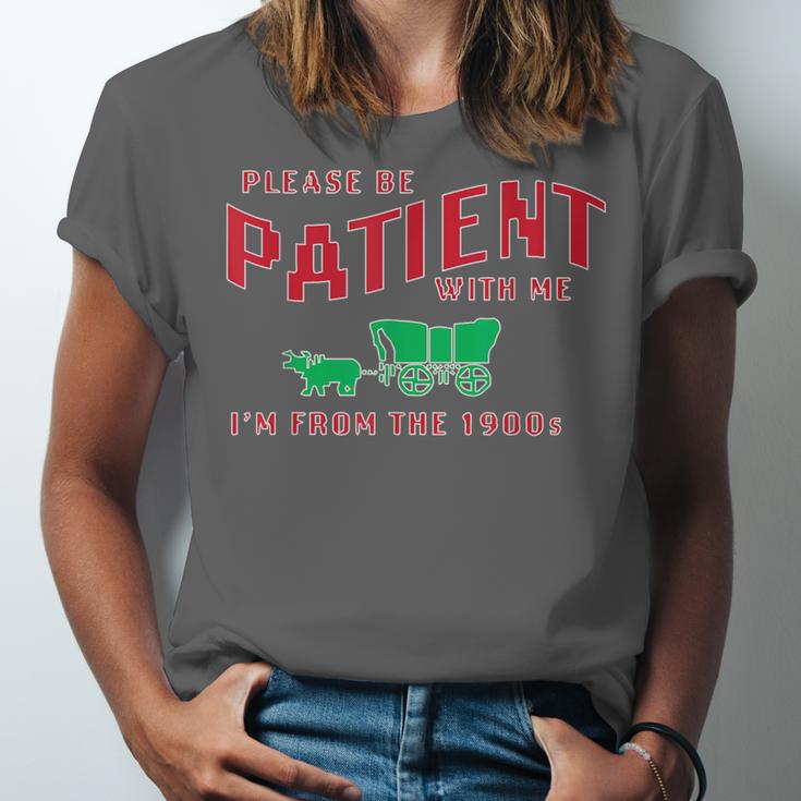 Please Be Patient I'm From The 1900s Vintage Gen X Unisex Jersey T-Shirt