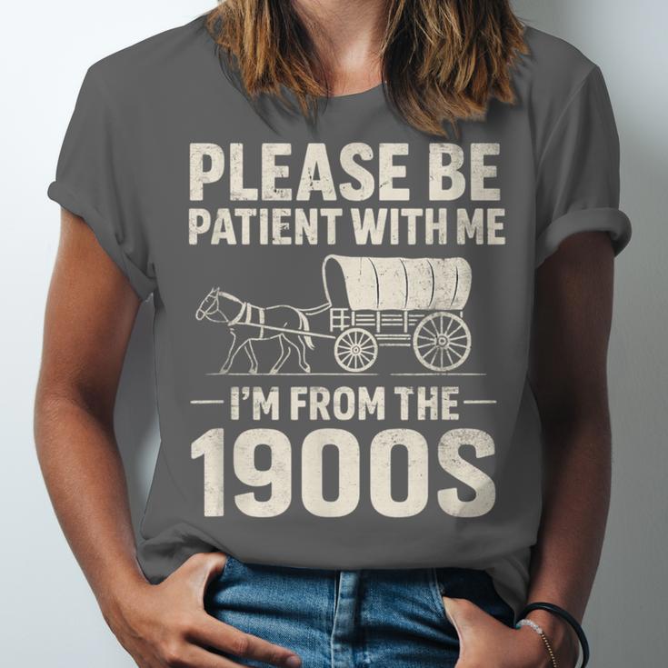 Please Be Patient I'm From The 1900s Vintage Old-Timer Unisex Jersey T-Shirt Please Be Patient I'm From The 1900s Vintage Old-Timer Unisex Jersey T-Shirt