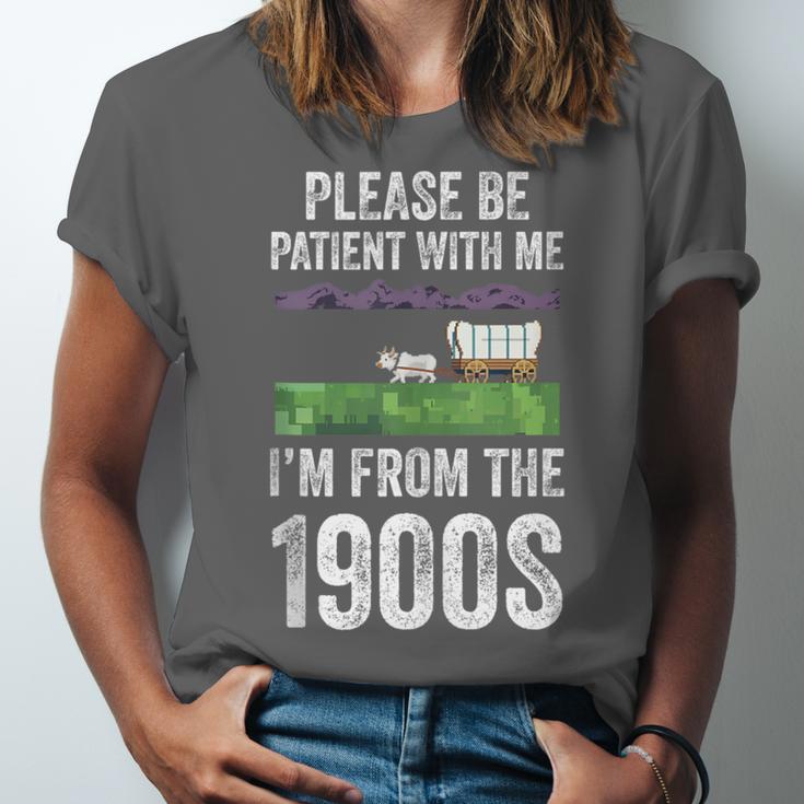 Please Be Patient With Me I'm From The 1900s Vintage Ox Unisex Jersey T-Shirt Please Be Patient With Me I'm From The 1900s Vintage Ox Unisex Jersey T-Shirt