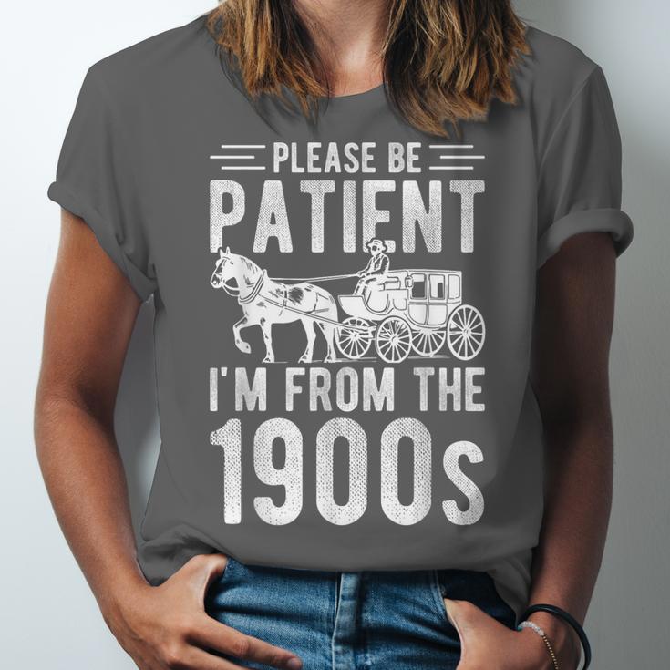 PLEASE BE PATIENT I'M FROM THE 1900s Vintage 1900s Retro Unisex Jersey T-Shirt