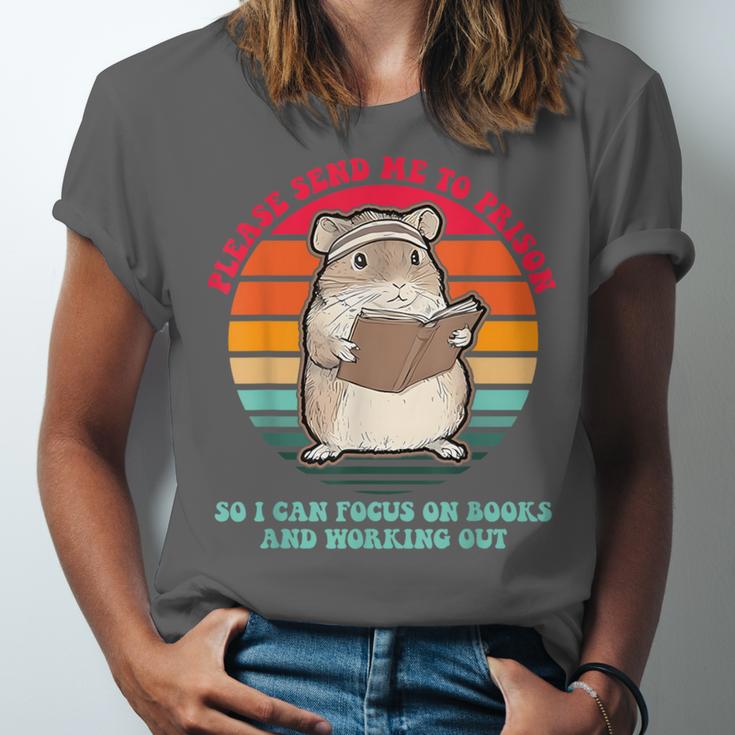 Please Send Me To Prison So I Can Focus On Books Unisex Jersey T-Shirt Please Send Me To Prison So I Can Focus On Books Unisex Jersey T-Shirt