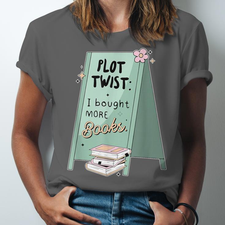 Plot Twist I Bought More Books Bookish Unisex Jersey T-Shirt Plot Twist I Bought More Books Bookish Unisex Jersey T-Shirt