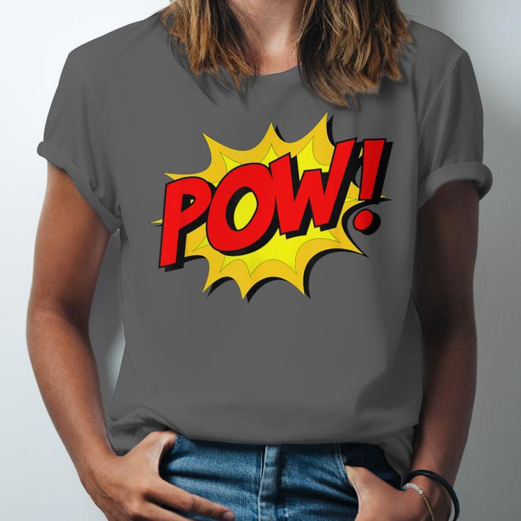 POW -Adults Kids Comic Book Cartoon Pop Art Novelty Sarcastic Unisex Jersey T-Shirt POW -Adults Kids Comic Book Cartoon Pop Art Novelty Sarcastic Unisex Jersey T-Shirt