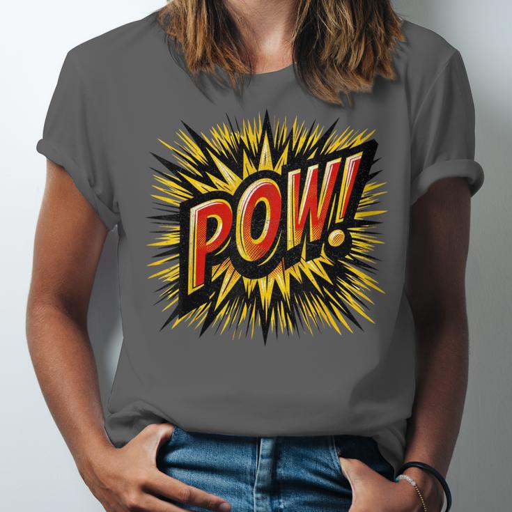 POW Comic Book Retro Artwork – Cartoon Collector Unisex Jersey T-Shirt