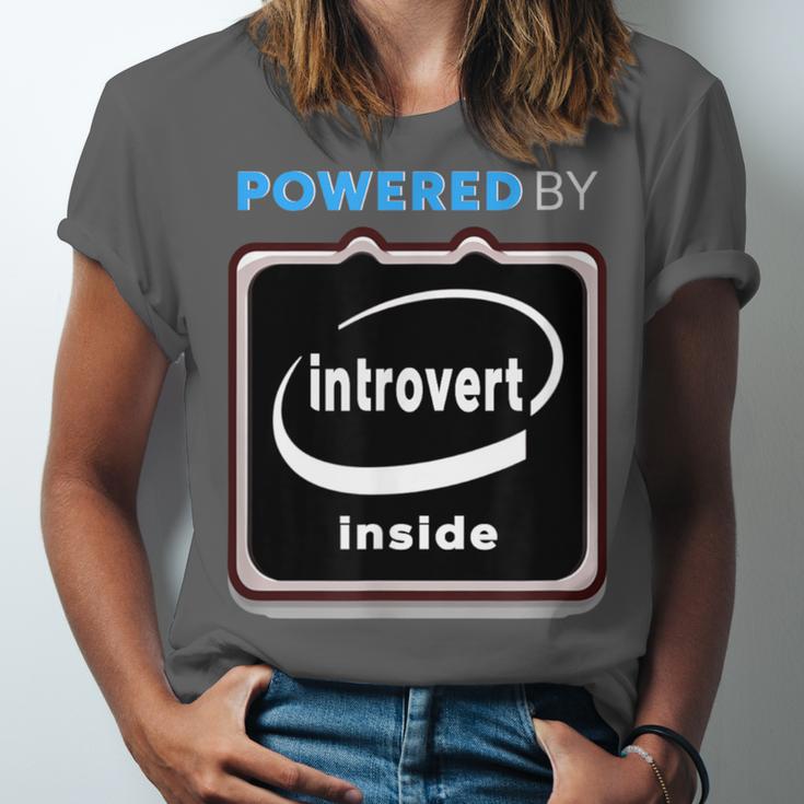 Powered By Introvert Inside Embrace Your Quiet Strength Unisex Jersey T-Shirt