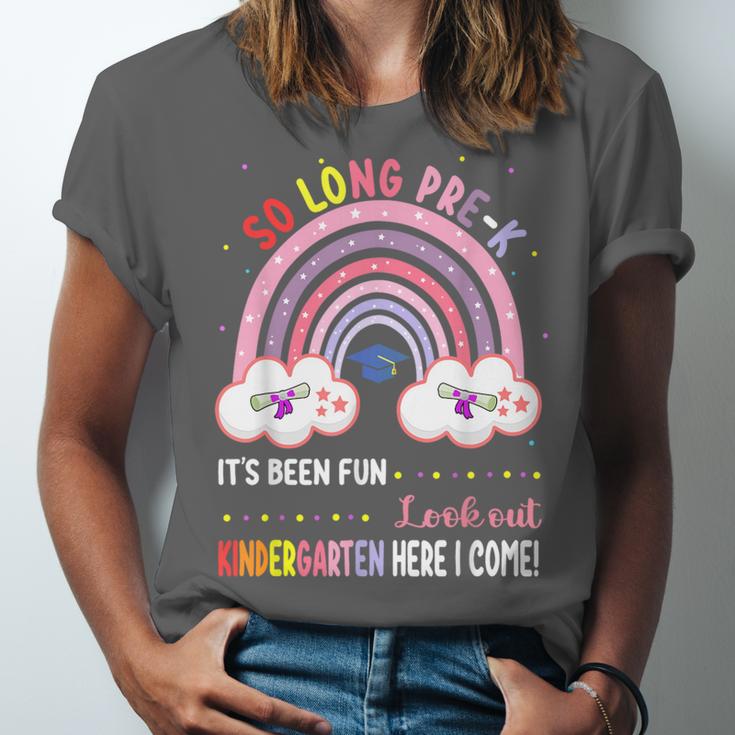 Pre k Graduation Class 2025 Graduate Pre-k Rainbow Girls Unisex Jersey T-Shirt