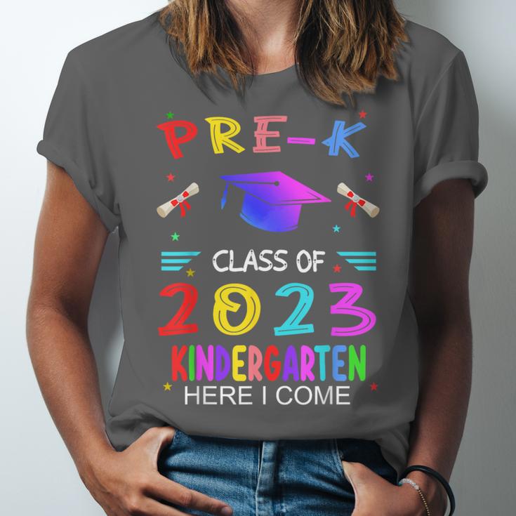 Pre-k Graduation Pre Kindergarten Class Of 2023 Boys Girls Unisex Jersey T-Shirt