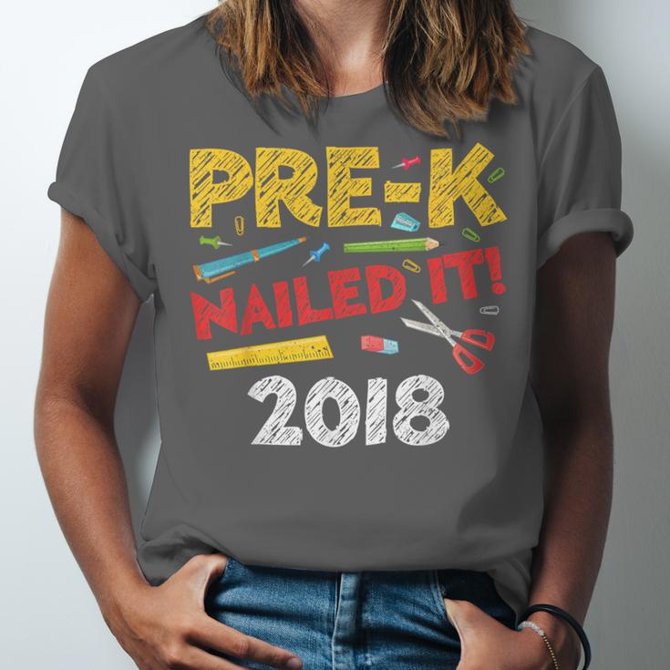 Pre-K Nailed It Class Of 2018 Graduation Unisex Jersey T-Shirt