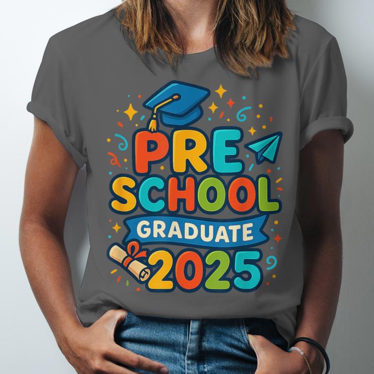 Preschool Graduation 2025 Pre-k Graduate Kids Boys Girls Unisex Jersey T-Shirt