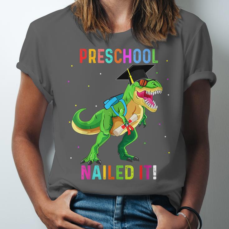 Preschool Graduation Class Of 2022 Graduate Dinosaur Kids Unisex Jersey T-Shirt