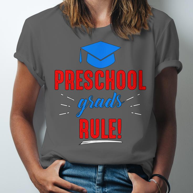 Preschooler Graduation Grad Cap Preschool Grads Rule Unisex Jersey T-Shirt
