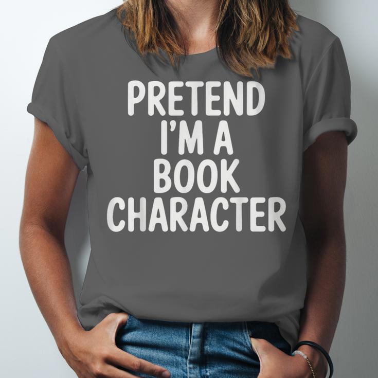 Pretend I'm A Book Character Costumes For Kids Halloween Unisex Jersey T-Shirt Pretend I'm A Book Character Costumes For Kids Halloween Unisex Jersey T-Shirt