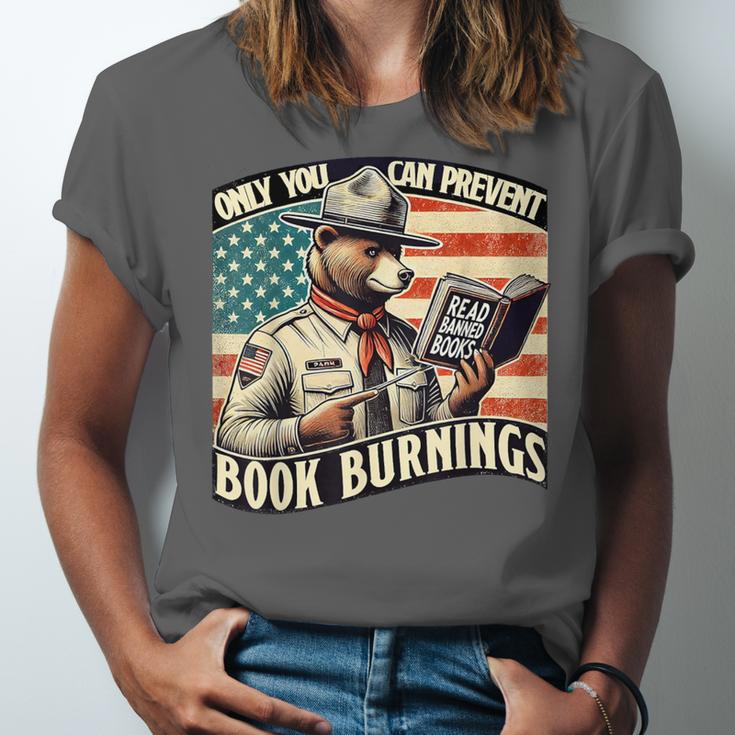 Only You Can Prevent Book Burnings Books Unisex Jersey T-Shirt Only You Can Prevent Book Burnings Books Unisex Jersey T-Shirt