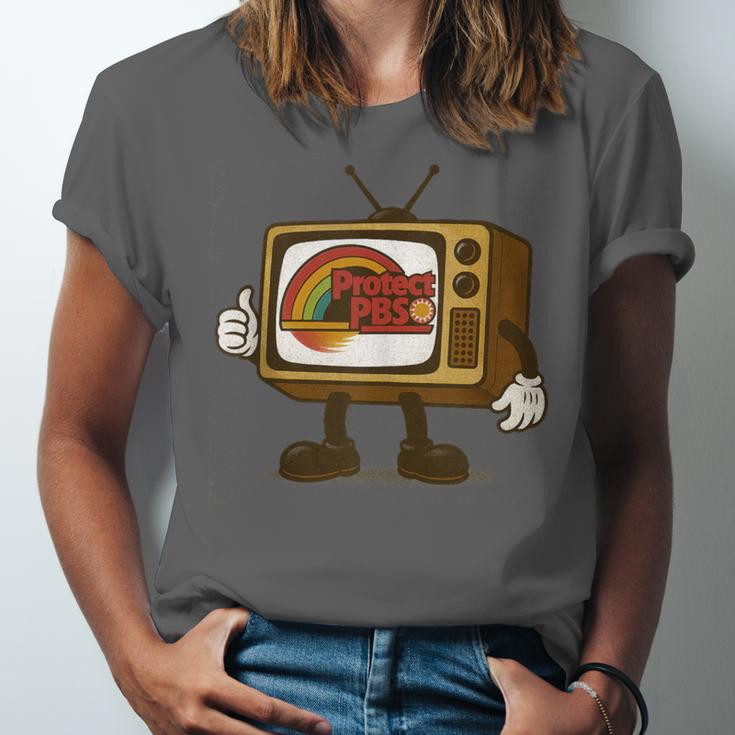 Protect PBS 80s Nostalgia Television Shirt Unisex Jersey T-Shirt Protect PBS 80s Nostalgia Television Shirt Unisex Jersey T-Shirt