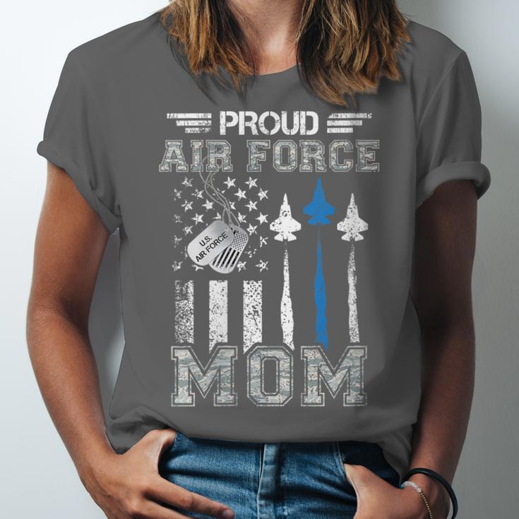 Proud Air Force Mom US Air Force Graduation Mom Unisex Jersey T-Shirt