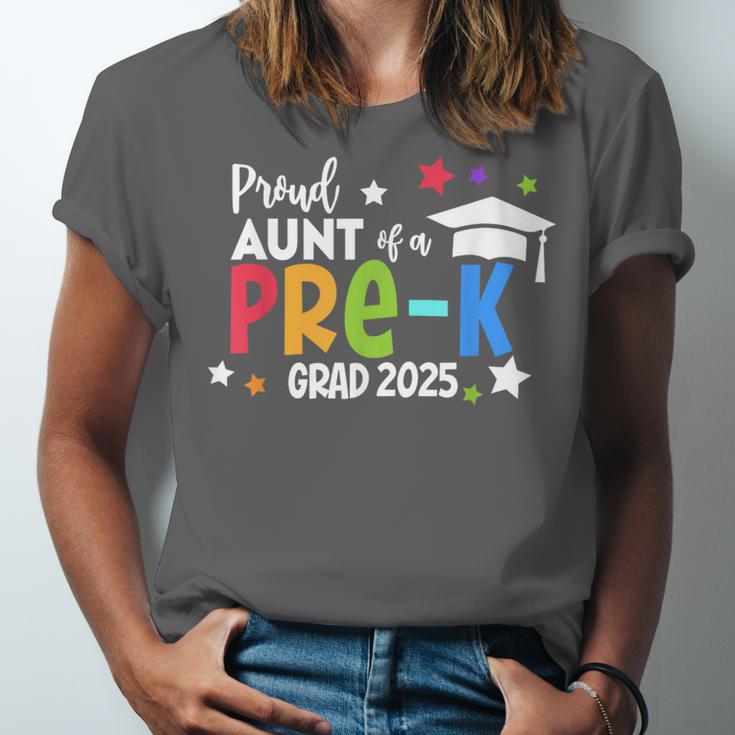 Proud Aunt Of A Pre-K 2025 Graduate Class Of 2025 Graduation Unisex Jersey T-Shirt