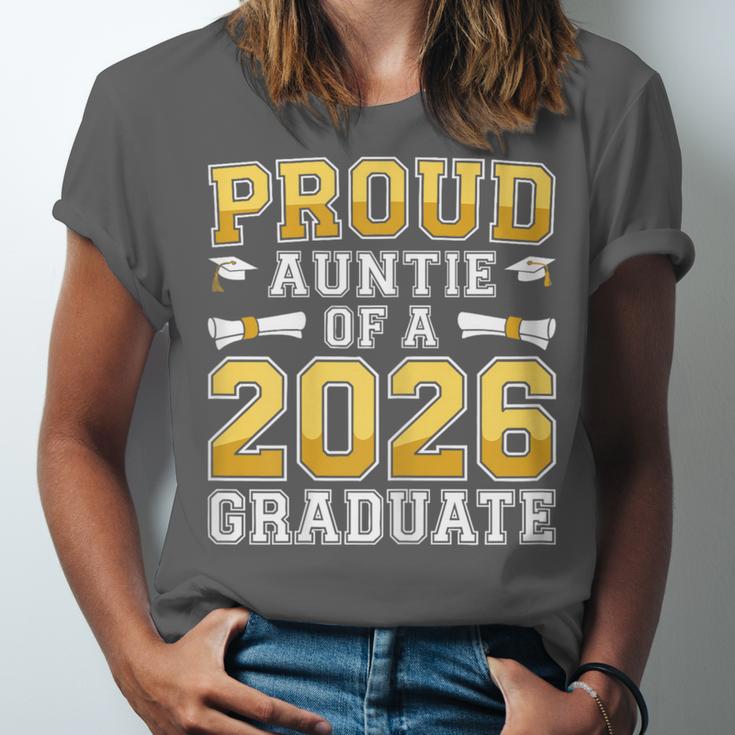 Proud Auntie Of A 2026 Graduate Shirt Class 2026 Graduation Unisex Jersey T-Shirt