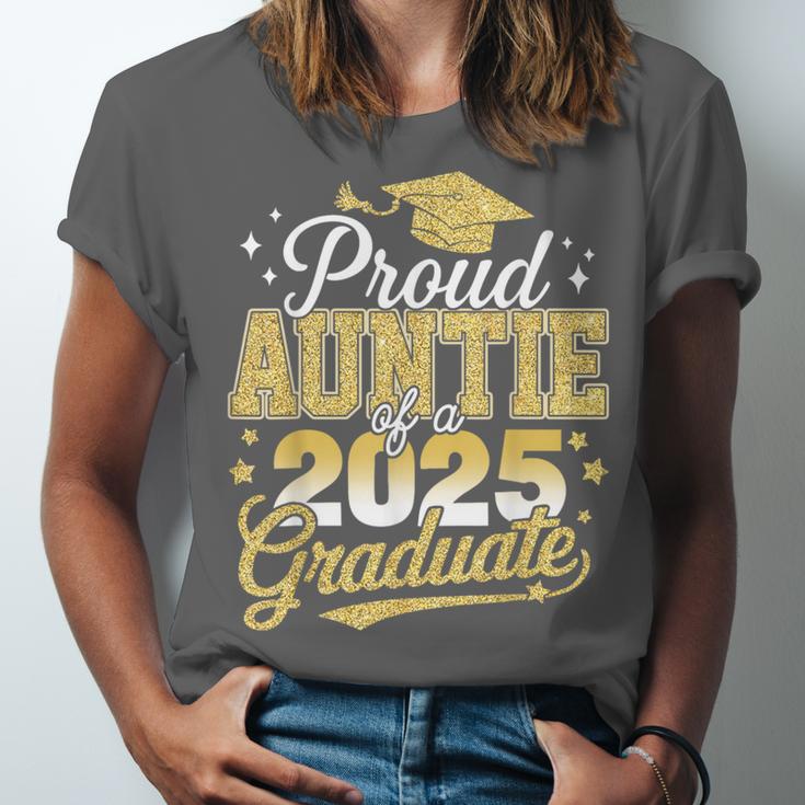 Proud Auntie Of A Class Of 2025 Graduate Senior Graduation Unisex Jersey T-Shirt
