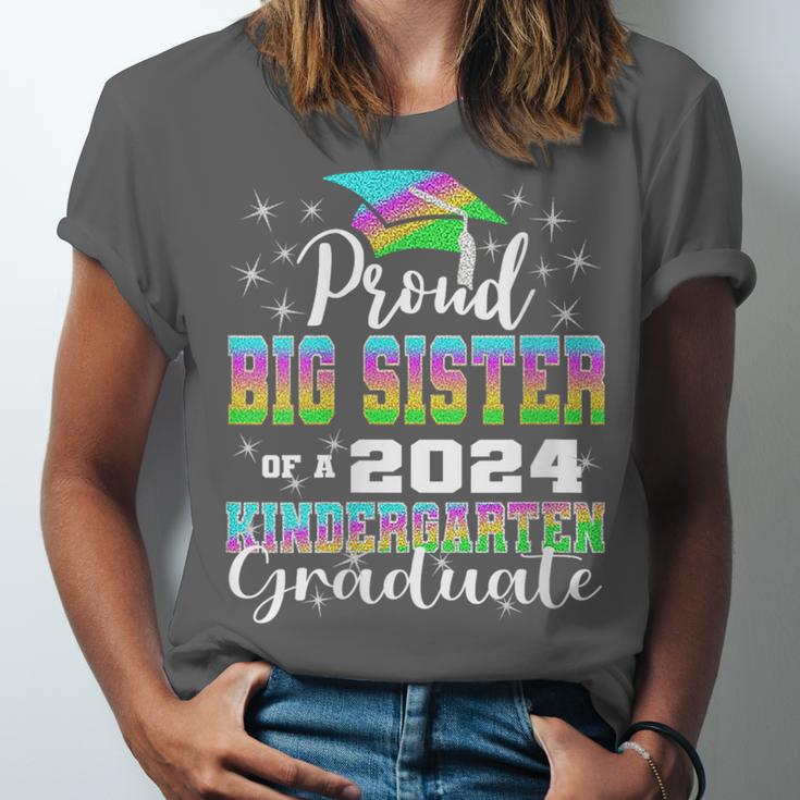 Proud Big Sister Of Kindergarten Graduate 2024 Graduation Unisex Jersey T-Shirt