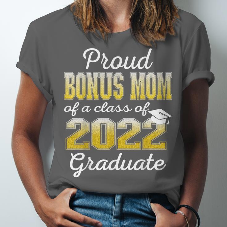Proud Bonus Mom Of 2022 Graduate Class 2022 Graduation 22 Unisex Jersey T-Shirt