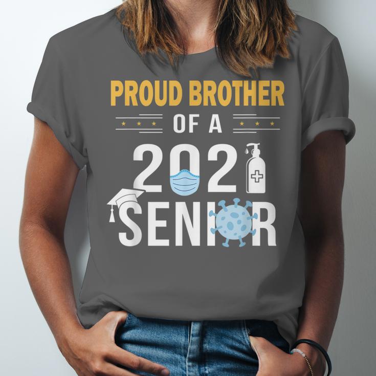 Proud Brother Of a 2021 Senior Shirt Graduation Unisex Jersey T-Shirt