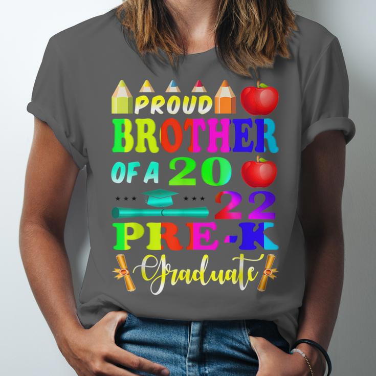 Proud Brother Of 2022 Pre K Graduate Graduation Unisex Jersey T-Shirt